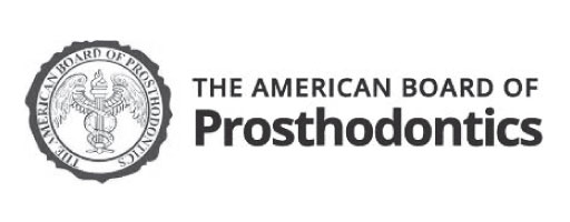 american board of prosthodontics logo black